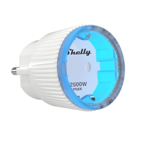 Priza Shelly Plug S, Wi-Fi, 2500 W, Monitorizare consum, Programare, Alb