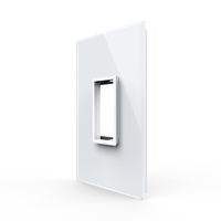 Rama din sticla Livolo standard Italian 1 modul - Serie noua, alb