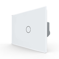 Intrerupator Simplu cu Touch LIVOLO din Sticla, Standard Italian – Serie Noua, alb