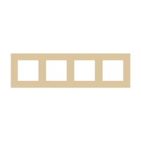 Rama Cvadrupla LUXION Din Sticla, auriu