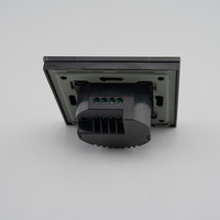 Termostat Wi-Fi pentru incalzirea electrica LUXION cu Rama din Sticla, negru