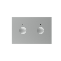 Modul intrerupator dublu cu touch Livolo standard Italian, Serie noua, gri