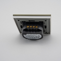 Intrerupator Triplu cu Touch din Sticla LUXION, auriu