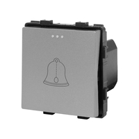 Modul Buton Sonerie Mecanic LUXION, gri