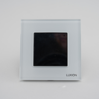 Termostat Wi-Fi pentru incalzirea electrica LUXION cu Rama din Sticla, alb