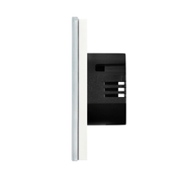 Intrerupator Simplu Wi-Fi + RF433 cu Touch din Sticla LUXION, alb