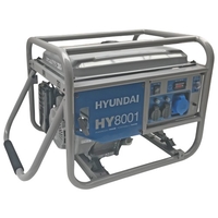 Generator de curent monofazat Hyundai HY8001 cu motor pe benzina, 8 kVA
