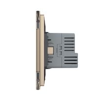 Priza Schuko + USB-C LIVOLO, Standard German - Serie Noua, auriu