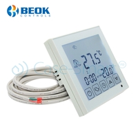 Termostat Wi-Fi pentru incalzirea electrica in pardoseala BeOk TDS23WIFI-EP, Tuya