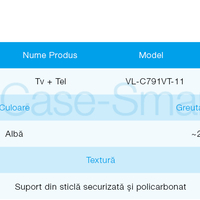 Priza dubla TV + Telefon Livolo cu rama din sticla, auriu