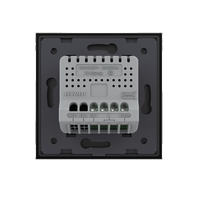 Intrerupator Simplu Cap Scara / Cruce cu Dimmer cu Touch LIVOLO din Sticla - Protocol ZigBee EC, negru