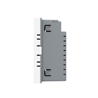 Modul intrerupator dublu cap scara / cap cruce cu touch Livolo standard Italian, Serie noua, alb