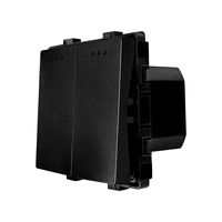 Modul Intrerupator Dublu Mecanic LUXION, negru