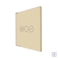 Panou Intrerupator Variator cu Touch Din Sticla LUXION, auriu