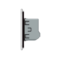Intrerupator Simplu cu Variator si Touch LIVOLO din Sticla - Protocol ZigBee EC, negru