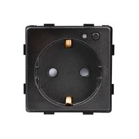 Modul Priza Inteligenta cu Protocol Zigbee Fara Rama Din Sticla LUXION, negru