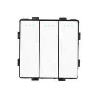 Modul Intrerupator Triplu Cap Scara Mecanic LUXION, alb