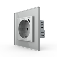 Priza Schuko + USB-C LIVOLO, Standard German - Serie Noua, gri