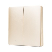 Telecomanda Dubla Tip Comutator, Auto-Alimentata LUXION, auriu