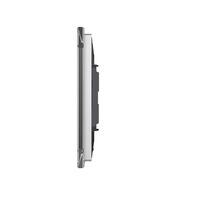 Panou Intrerupator Dublu + Dublu + Dublu cu Touch LIVOLO din Sticla, Standard Italian - 6/7M, gri