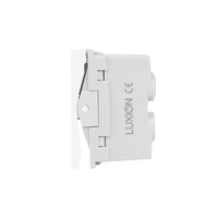 Modul Intrerupator Simplu Cap-Cruce Mecanic 1M LUXION, Standard Italian, alb