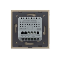 Intrerupator Simplu cu Touch LIVOLO cu Rama din Sticla - Protocol ZigBee EC, auriu