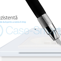 Intrerupator LIVOLO simplu+simplu cu touch si priza din sticla, alb