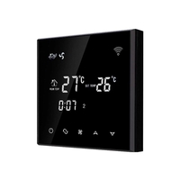 Termostat cu fir pentru aer conditionat BeOk TGT70WIFI-AC4, Compatibil cu sisteme HVAC, Aplicatia Smart Life