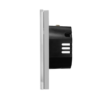 Intrerupator Dublu cu Touch din Sticla LUXION, gri