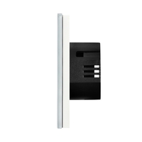 Intrerupator Triplu Wi-Fi + RF433 cu Touch din Sticla LUXION, alb