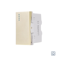 Modul Buton Revenire Mecanic (Sonerie) 1M LUXION, Standard Italian, auriu