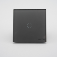 Intrerupator Simplu cu Touch din Sticla LUXION, 500W, gri