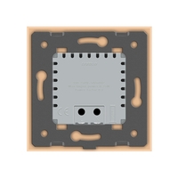 Lampa de veghe LED Livolo cu rama din sticla, Senzor miscare incorporat, auriu