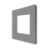 Rama Simpla LUXION Din Sticla, gri