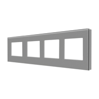 Rama Cvadrupla LUXION Din Sticla, gri