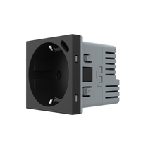 Modul Priza Schuko + USB-C LIVOLO, Standard German - Serie Noua, negru