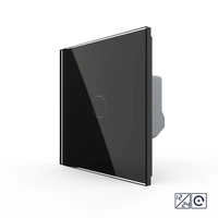 Intrerupator Simplu cu Revenire, Contact Uscat si 12/24V cu Touch LIVOLO – Serie Noua, negru