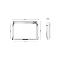 Capac de protectie rezistent la apa pentru prizele LIVOLO din sticla, Italian, 3M