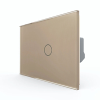Intrerupator Simplu cu Touch LIVOLO din Sticla, Standard Italian – Serie Noua, auriu