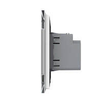 Priza USB Tip C Livolo cu Rama din Sticla, alb