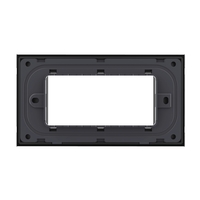 Rama din sticla Livolo standard Italian 4 module - Serie noua, negru