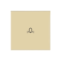 Panou Buton Sonerie cu Touch Din Sticla LUXION, auriu