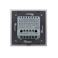 Intrerupator Dublu cu Revenire / Reset cu Touch LIVOLO - Serie Noua, gri