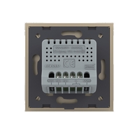 Intrerupator Dublu cu Revenire, Contact Uscat si 12/24V cu Touch LIVOLO – Serie Noua, auriu