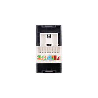 Modul Priza Internet 1M LUXION, Standard Italian, negru