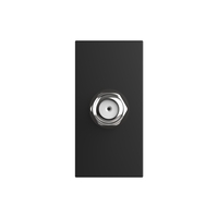 Priza TV satelit Livolo fara rama sticla, negru