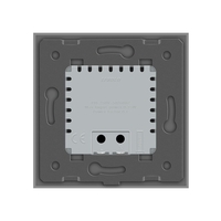 Lampa de veghe LED Livolo cu rama din sticla, Senzor miscare incorporat, gri