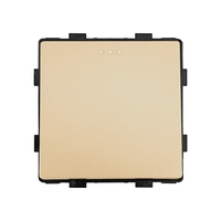 Modul Intrerupator Simplu Mecanic cu Reset / Revenire LUXION, auriu