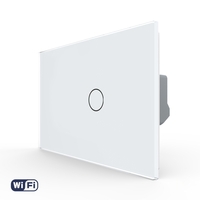 Intrerupator Simplu Wi-Fi cu Touch LIVOLO din Sticla, Standard Italian – Serie Noua, alb