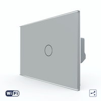 Intrerupator Simplu Cap Scara / Cruce Wi-Fi cu Touch LIVOLO, standard italian – Serie Noua, gri
